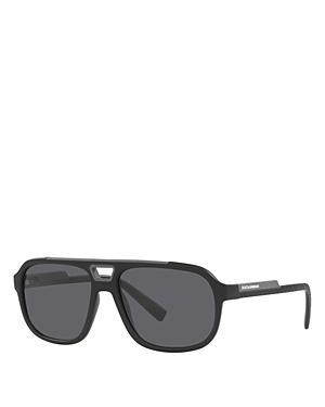 Men's Arnette AN433857-X 57mm Injected Rectangle Sunglasses, Dark Green Product Image