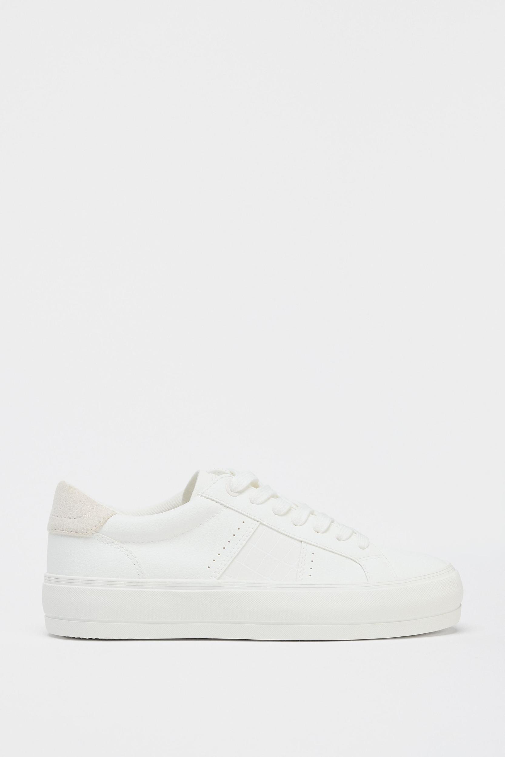 TOPSTITCHING DETAIL SNEAKERS Product Image