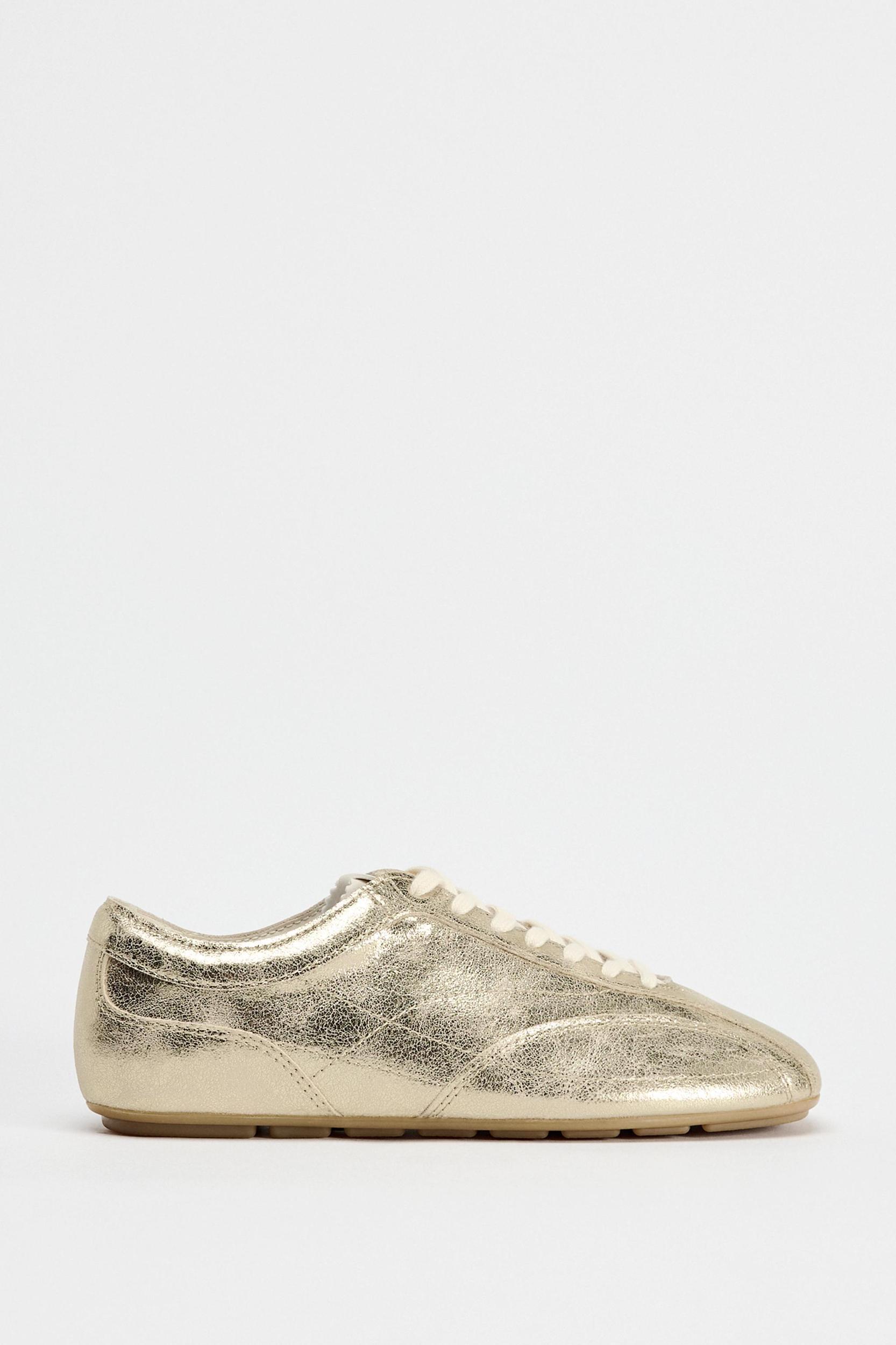 METALLIC EFFECT SNEAKERS Product Image