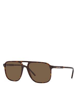 Men's Arnette AN433857-X 57mm Injected Rectangle Sunglasses, Dark Green Product Image