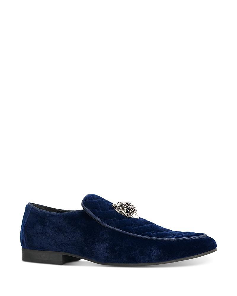 Kurt Geiger London Mens Hugh Quilted Suede Slip On Loafers Product Image