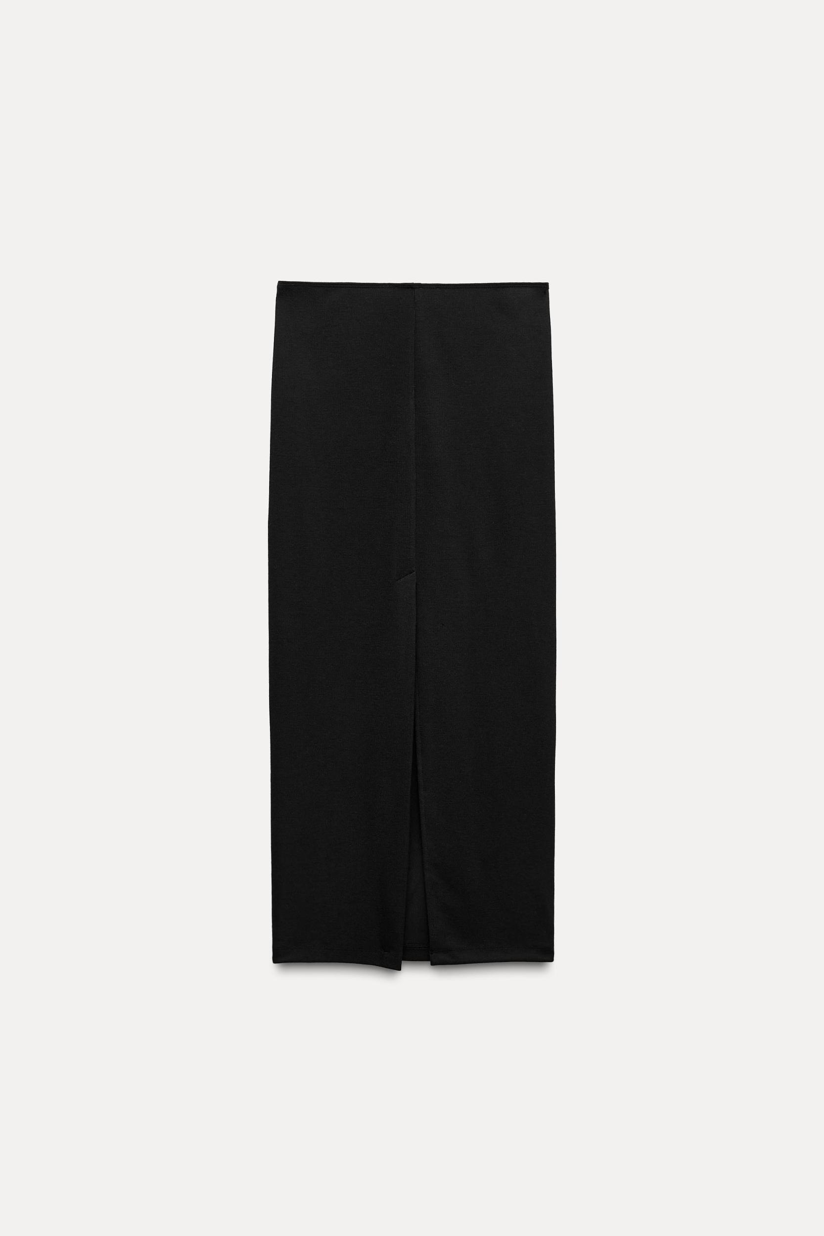 SOFT INTERLOCK MIDI SKIRT Product Image