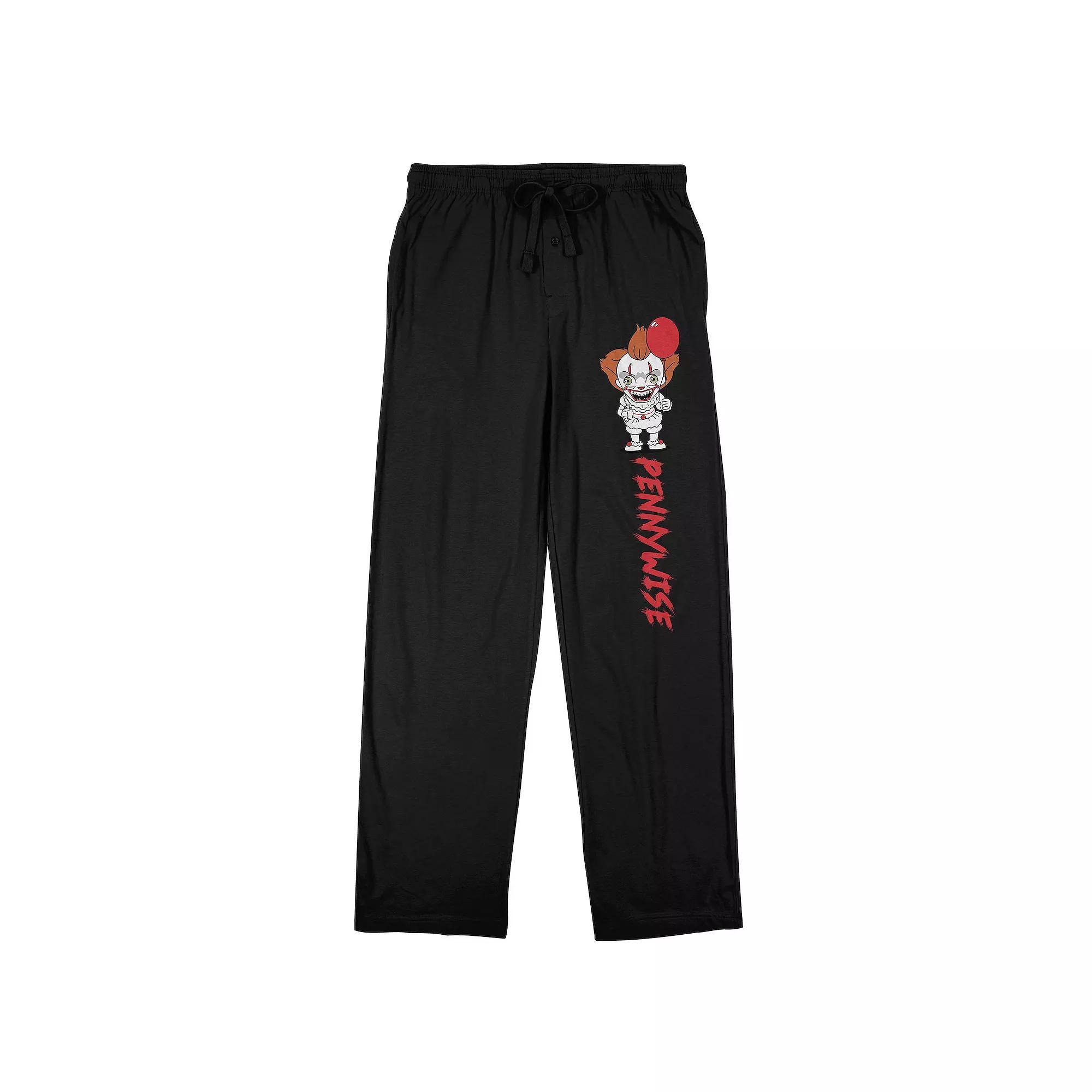 Men's It Movie Pennywise Sleep Pants, Size: Medium, Black Product Image