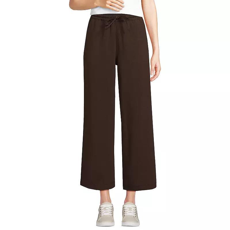 Petite Lands' End Sport Pull-On Drawstring Wide Leg Crop Pants, Women's, Size: XS Petite, Radiant Blue Product Image