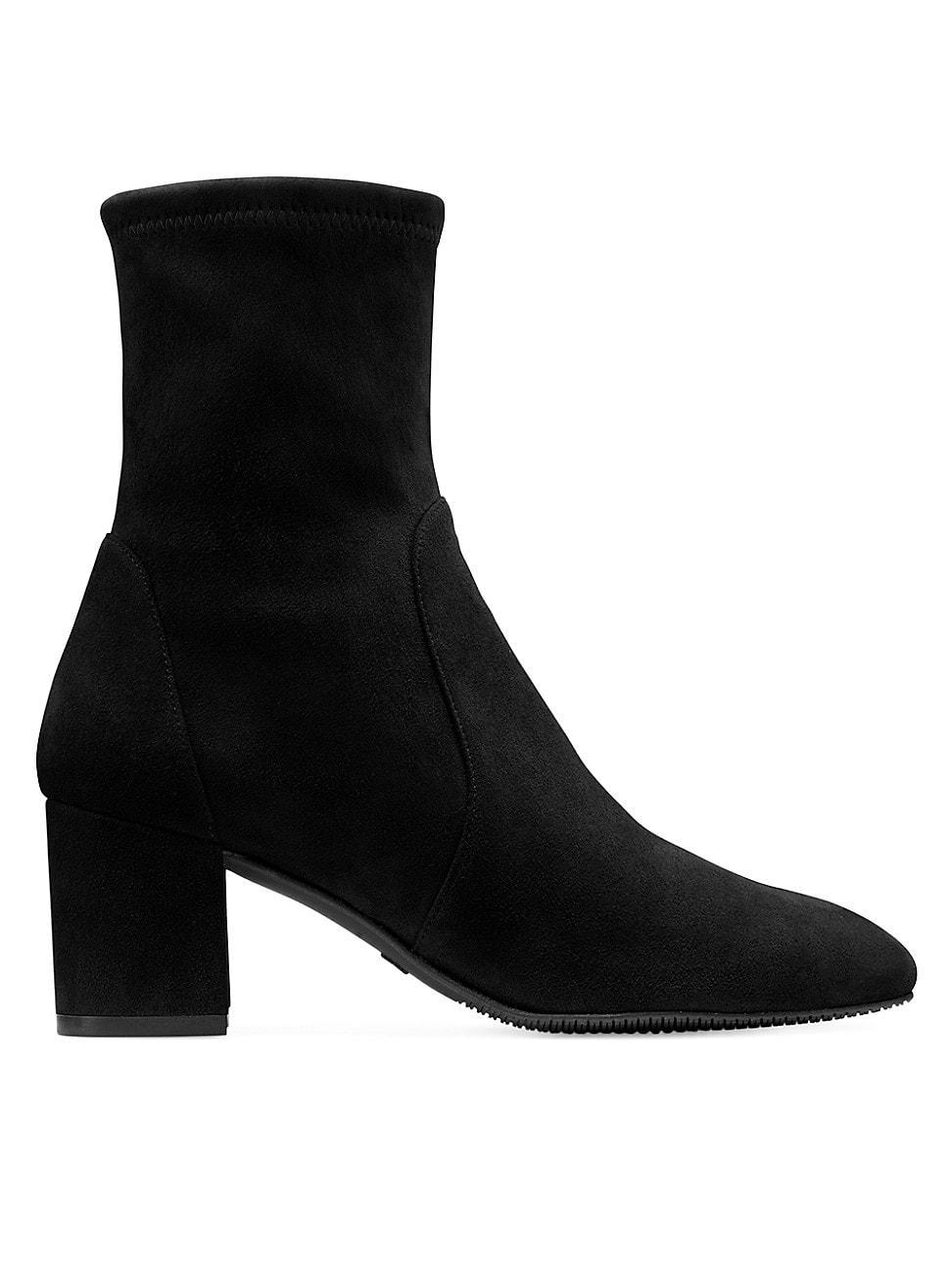 Yuliana Stretch Suede Ankle Booties Product Image
