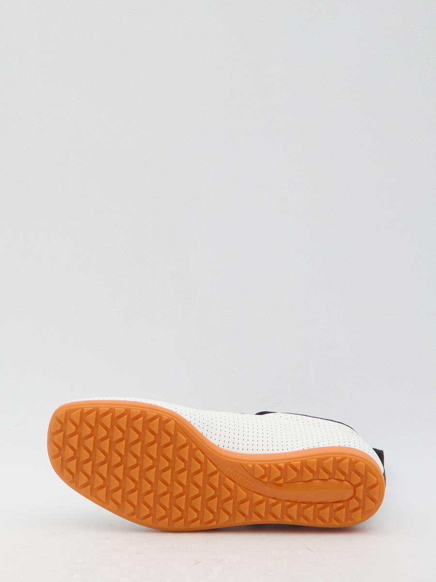 VALENTINO GARAVANI Chromathon Low-top Sneakers In Perforated Leather In Multi Product Image