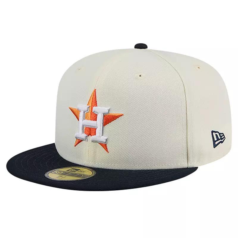 New Era Mens Houston Astros New Era Astros Cooperstown Chrome 59FIFTY Fitted Hat - Mens Product Image