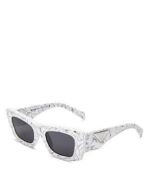Prada PR 13ZS 50mm Matte Marble Cat Eye Statement Sunglasses Product Image