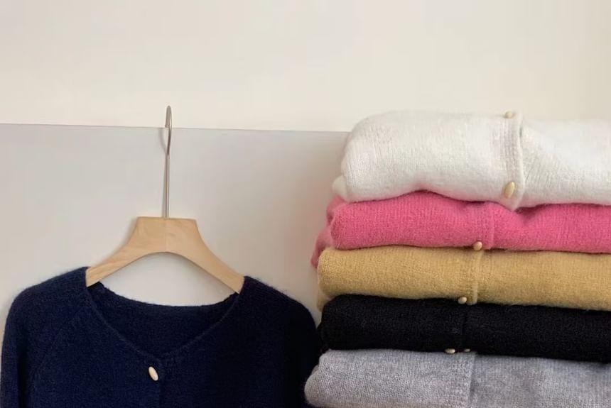 V-Neck Toggle Cardigan Product Image