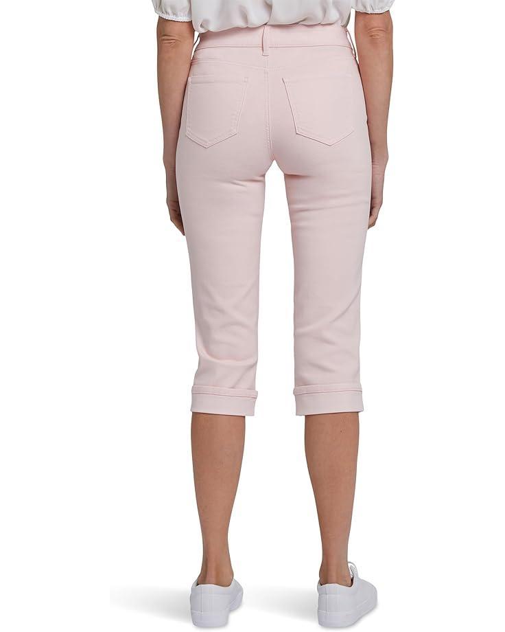 Petite Marilyn Crop Cuff Jeans in Optic White Product Image