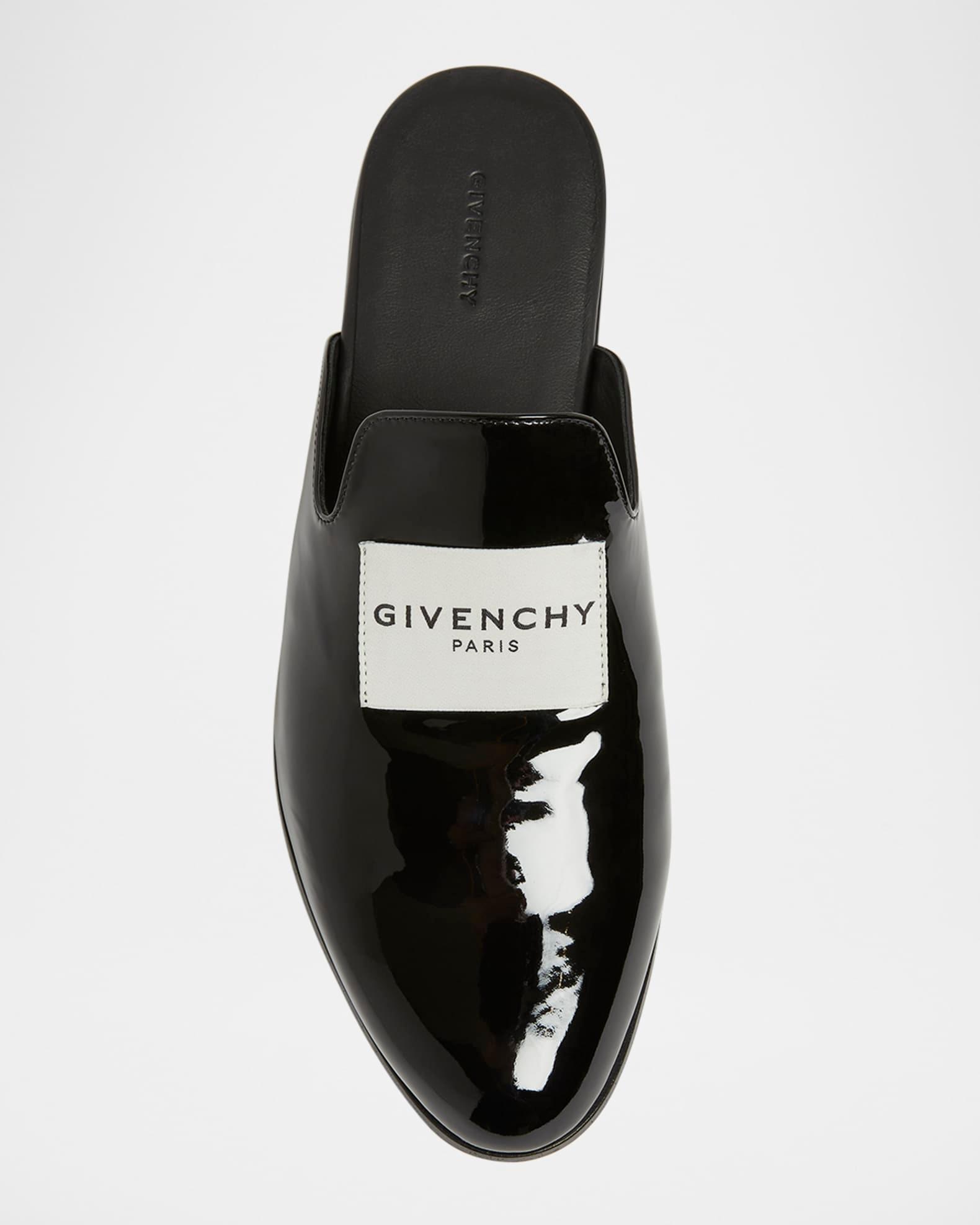Logo Label Patent Leather Mules Product Image