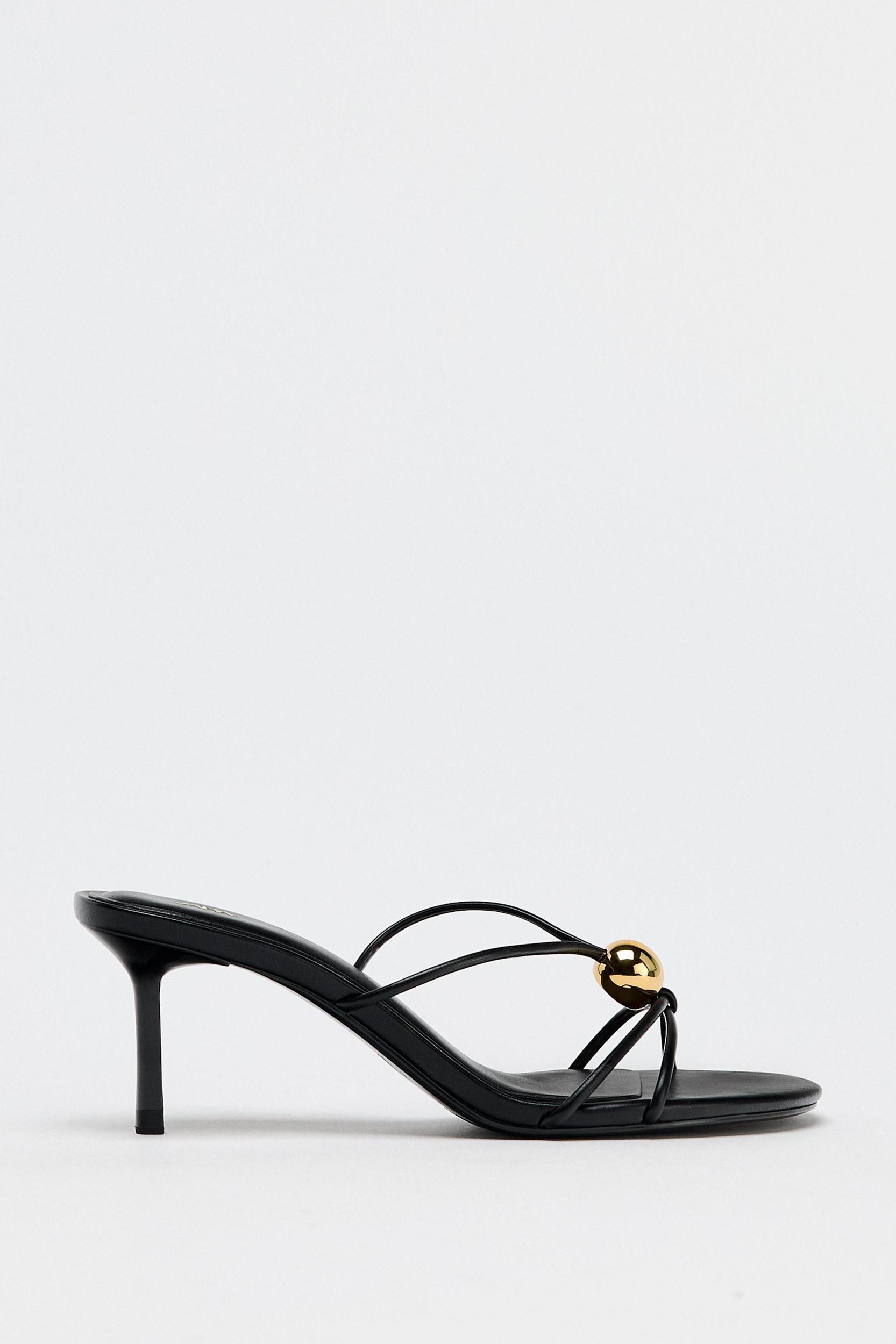SANDALS WITH METALLIC DETAIL Product Image