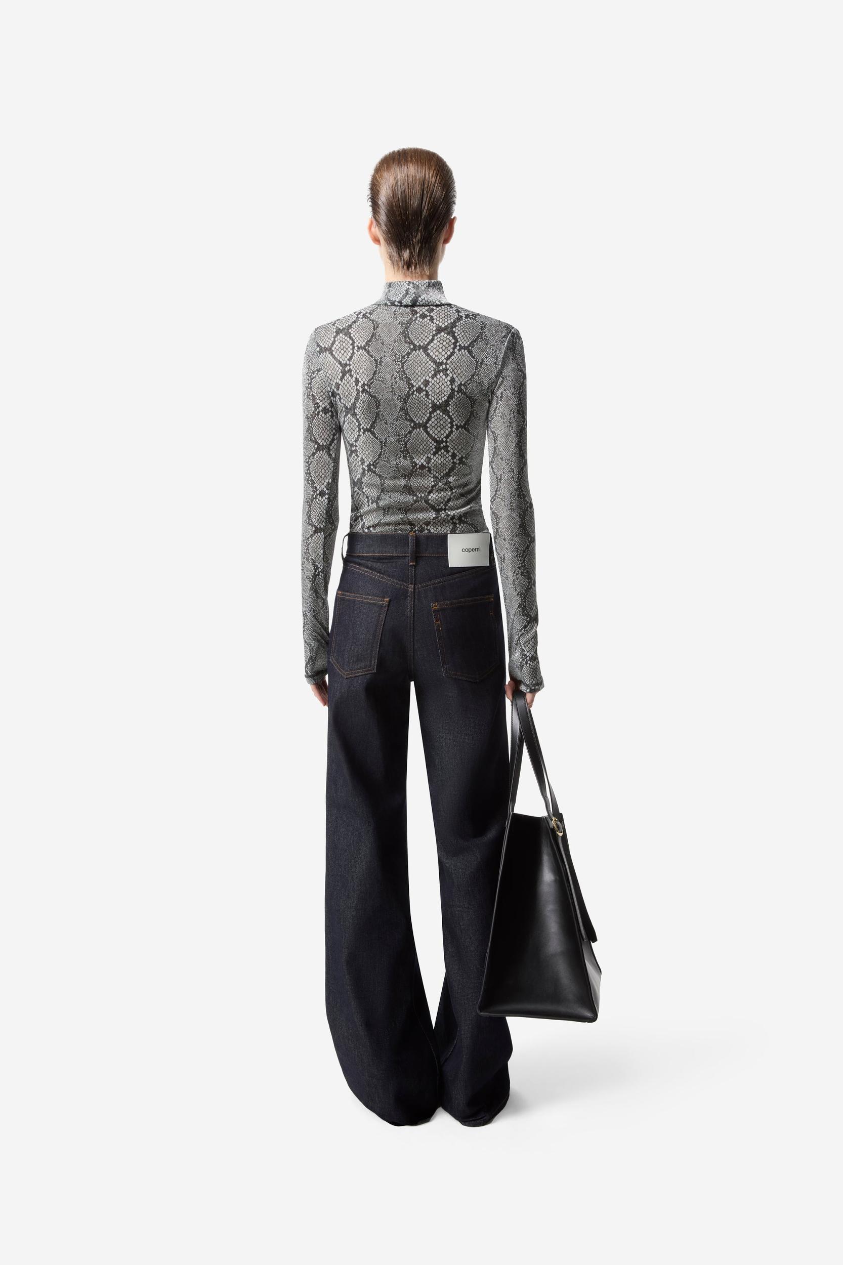 Wide Leg Denim Pants Product Image