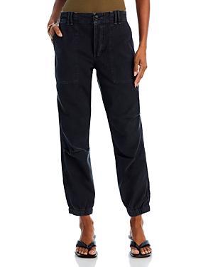 Agnit Sateen Cropped Utility Trousers Product Image