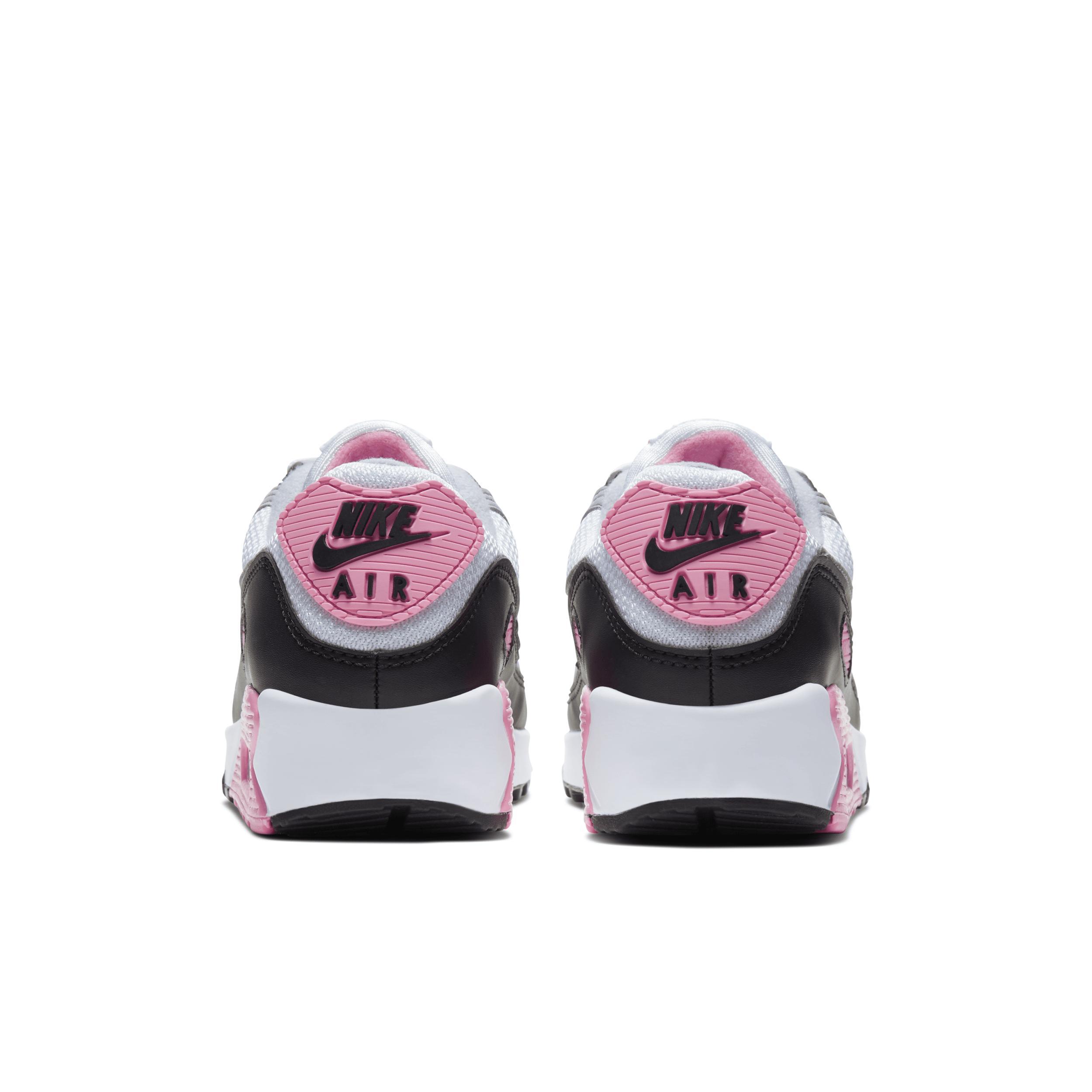 Nike Air Max 90 sneakers in gray and pink rose Product Image