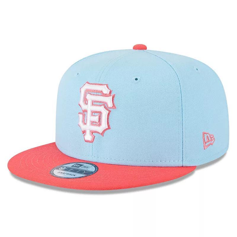 Mens New Era Blue/Neon Green San Francisco Giants Spring Basic Two-Tone 9FIFTY Snapback Hat Product Image