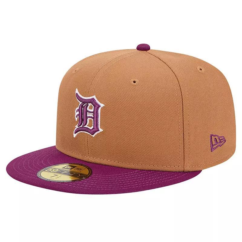 Men's New Era Brown/Purple Boston Red Sox Two-Tone Color Pack 59FIFTY Fitted Hat, Size: 8 Product Image