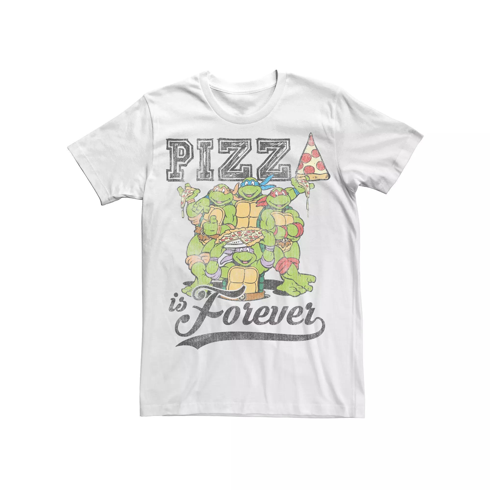 Men's Teenage Mutant Ninja Turtles Pizza Tee, Size: Large, White Product Image