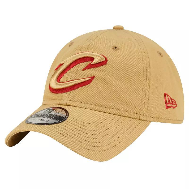Men's New Era Tan Cleveland Cavaliers Team 2.0 9TWENTY Adjustable Hat Product Image