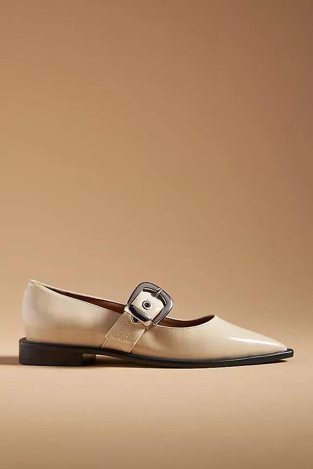 Maeve Pointed-Toe Moto Mary Jane Flats Product Image