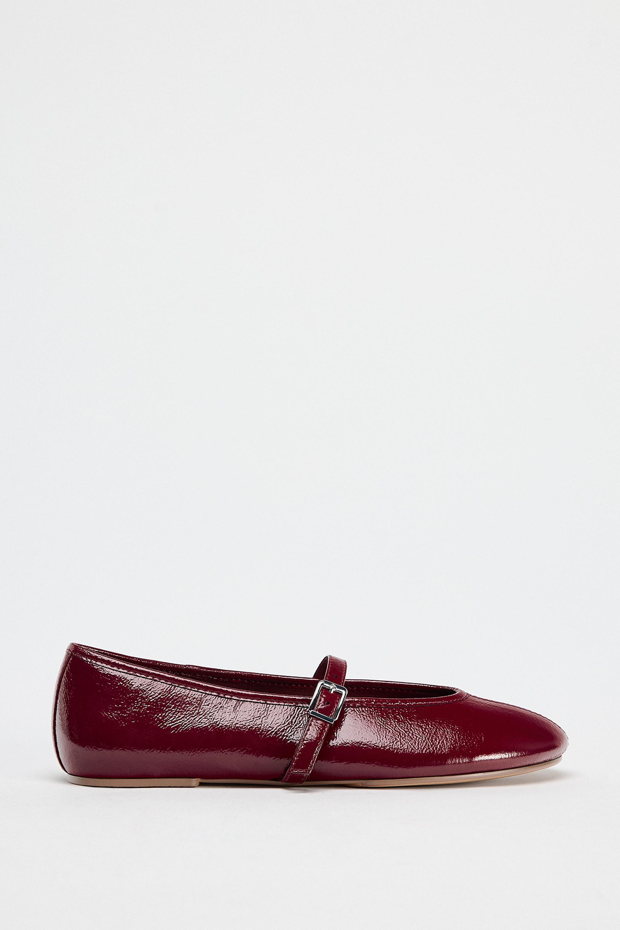PATENT EFFECT BALLET FLATS Product Image