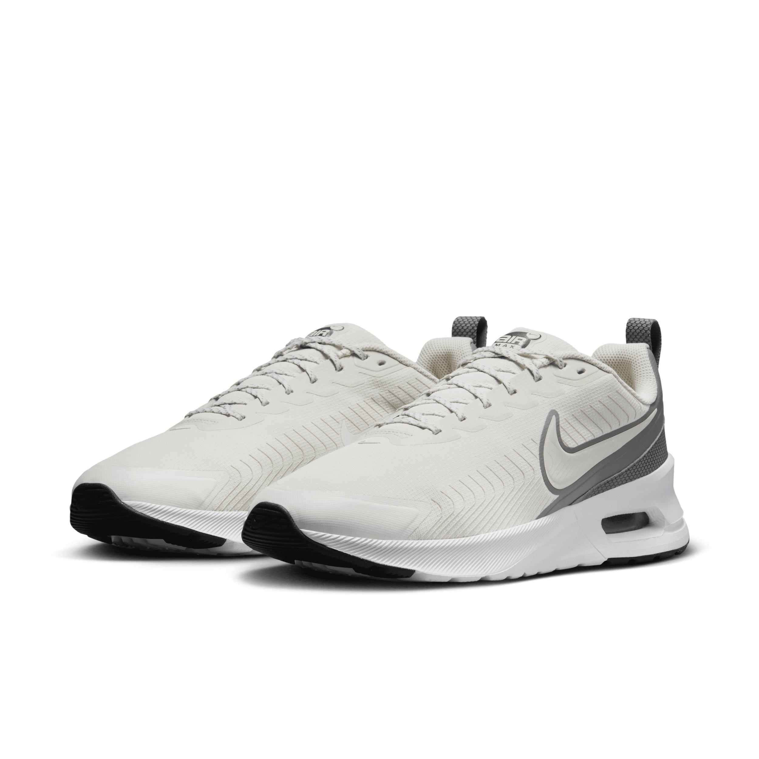 Nike Air Max Nuaxis Men's Running Shoes, Women's, Size: 8.5, Light Bone Silver Product Image