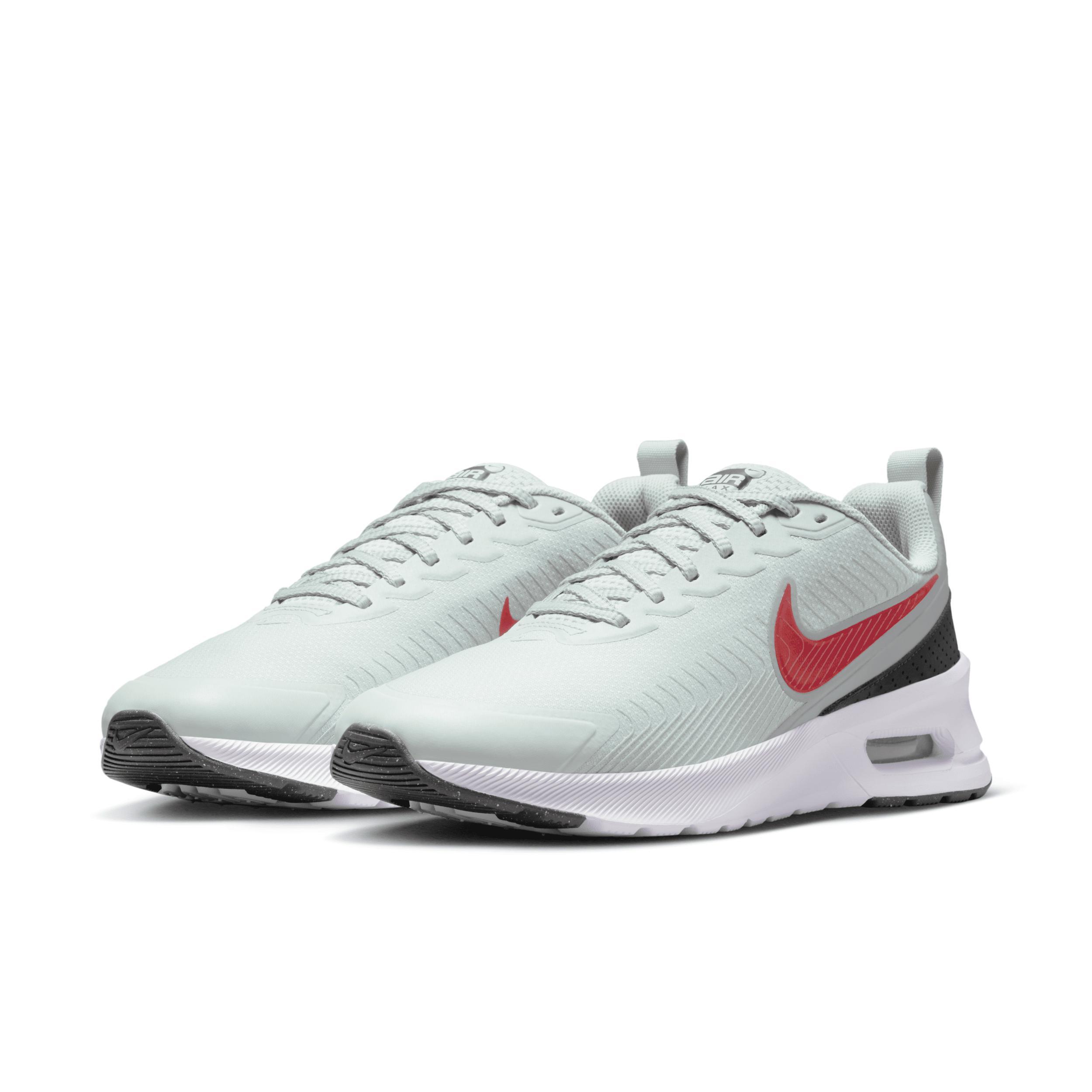 Nike Air Max Nuaxis Men's Running Shoes, Size: 14, Light Silver Red Product Image