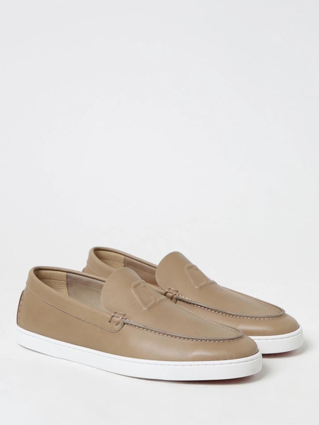 CHRISTIAN LOUBOUTIN Loafers  Men Color Beige In Cream Product Image