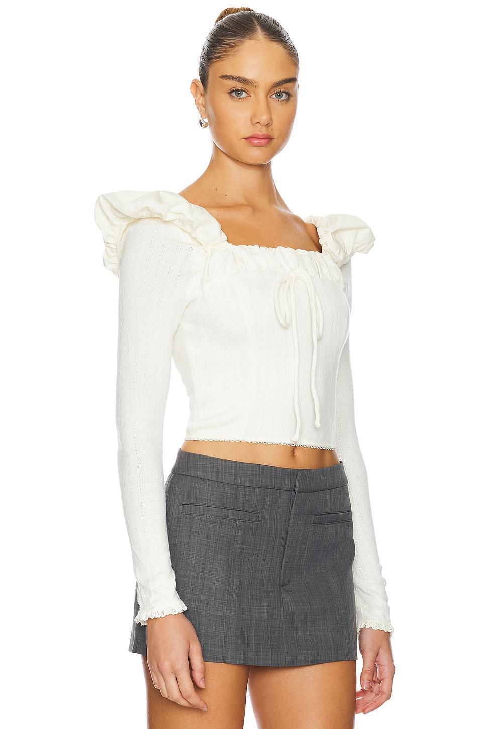 Aliyah Pointelle Top For Love & Lemons Product Image
