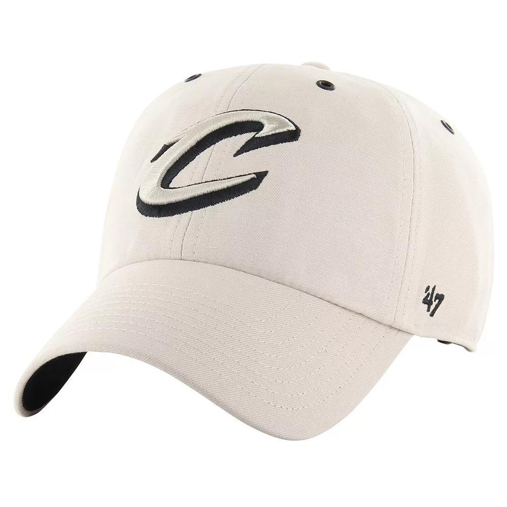 Men's '47 Cream Cleveland Cavaliers Lunar Clean Up Adjustable Hat, Beige Product Image