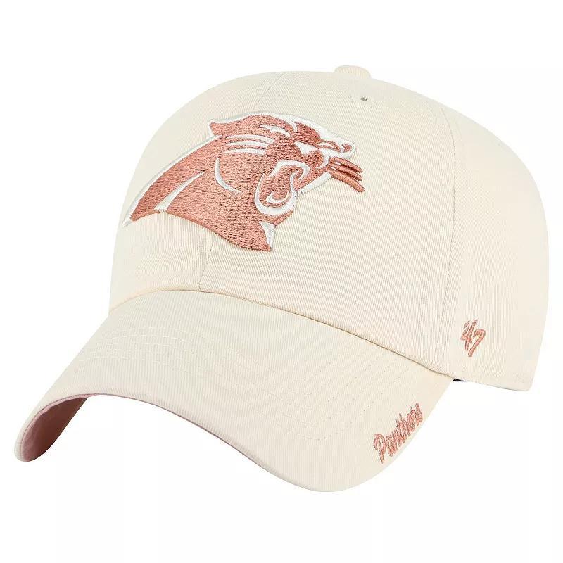 Womens 47 Natural Carolina Panthers Ballpark Cheer Clean Up Adjustable Hat Product Image