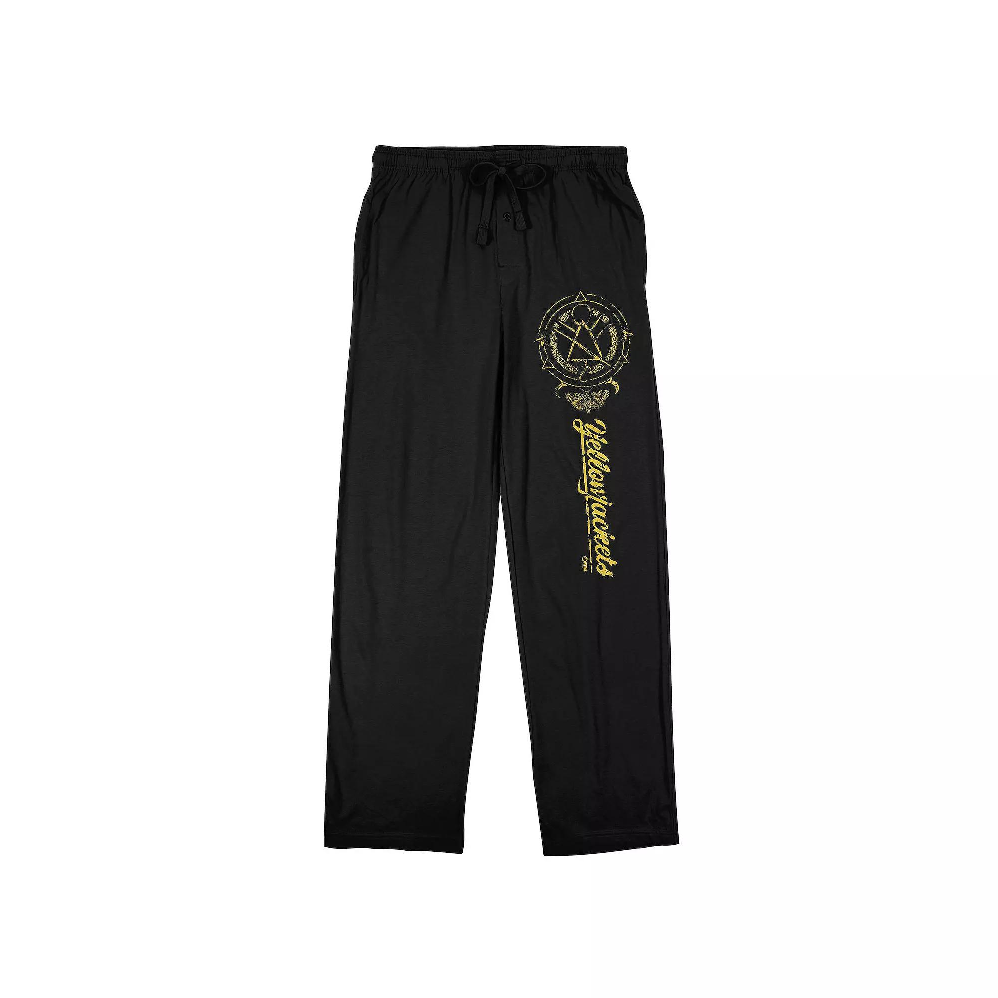Men's Yellowjackets Title Symbol Sleep Pants, Size: Large, Black Product Image