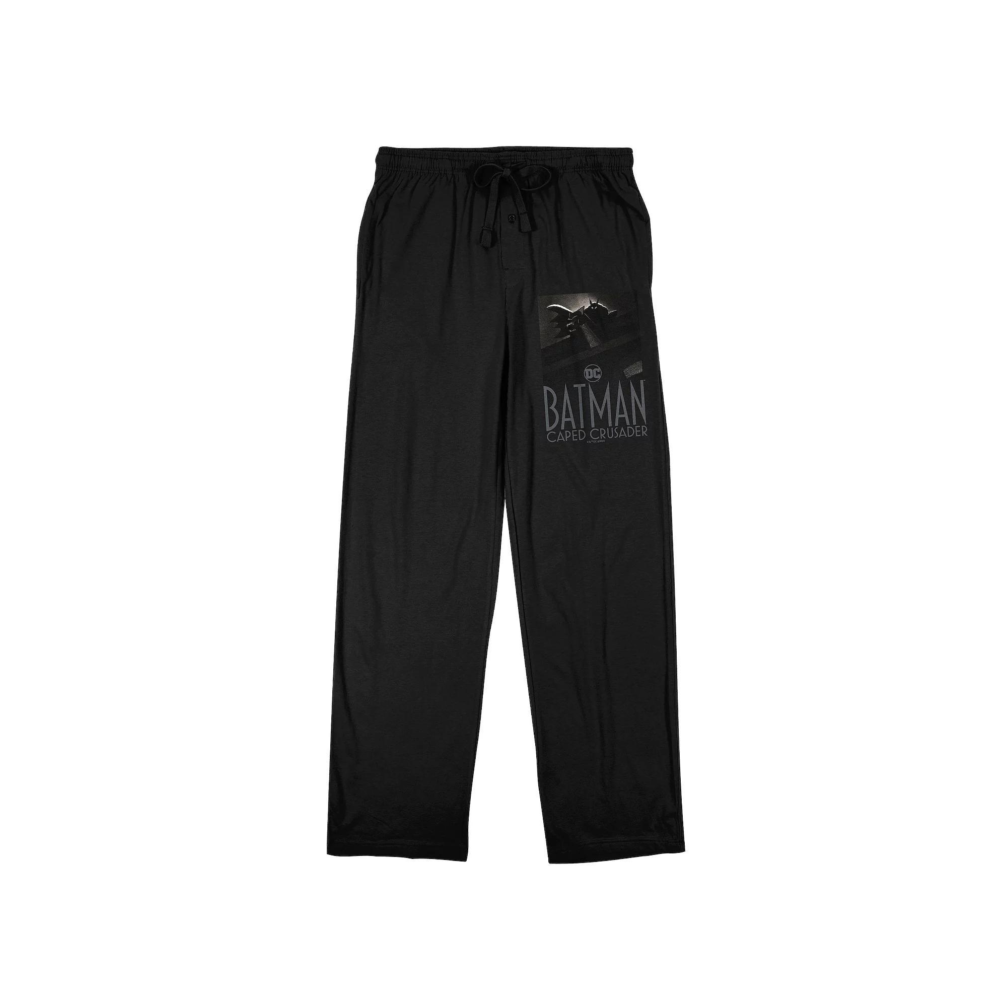 Men's Original & Unrestored Caped Crusader Pajama Pants, Size: Large, Black Product Image