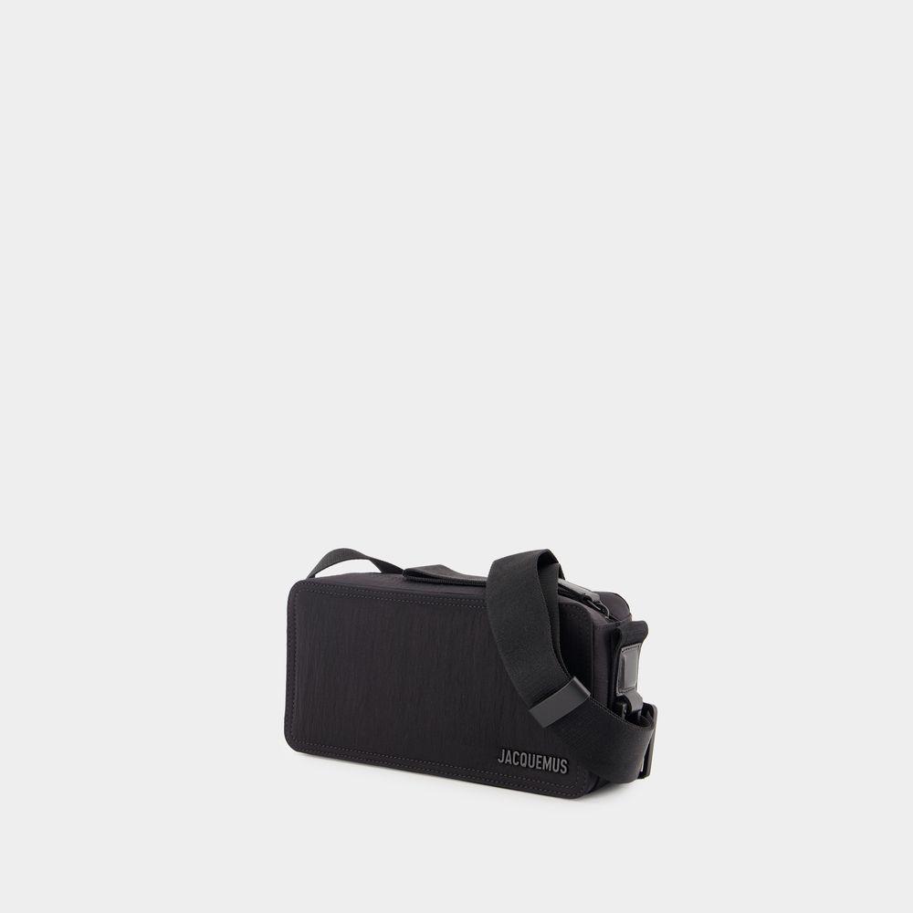 JACQUEMUS Le Cuerda Horizontal Crossbody - Cotton - Black Product Image