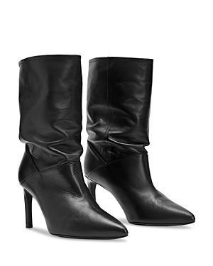 AllSaints Orlana Shimmer Boots Silver) Women's Boots Product Image