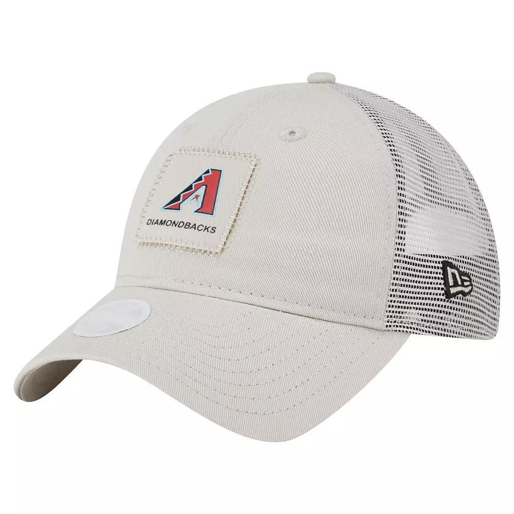 Women's New Era  Light Beige Arizona Diamondbacks Square Stitch 9TWENTY Adjustable Hat, Lt Bei Product Image
