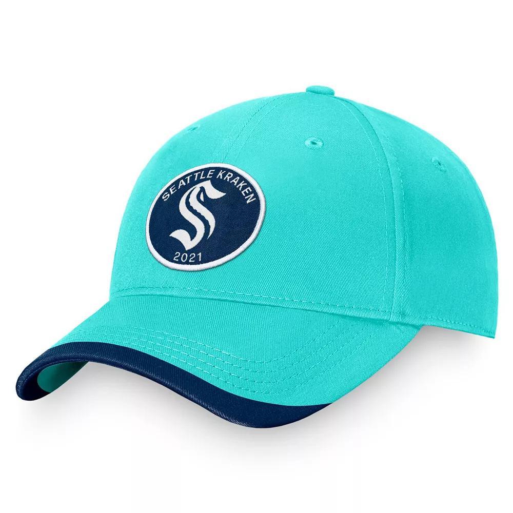 Men's Fanatics Branded Light Blue Seattle Kraken Fundamental Adjustable Hat, Krk Light Product Image
