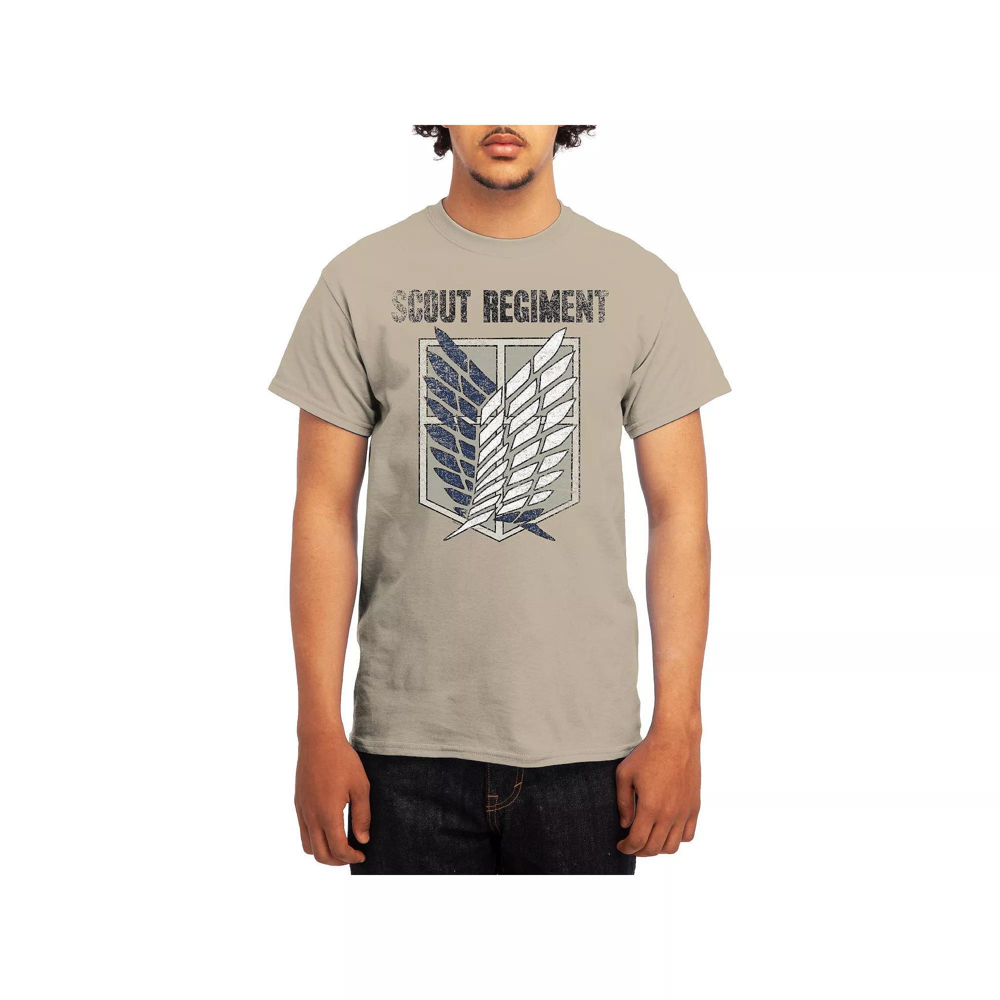 Men's Attack on Titan Punk Scout Crest Graphic Tee, Size: Medium, Turquoise Product Image
