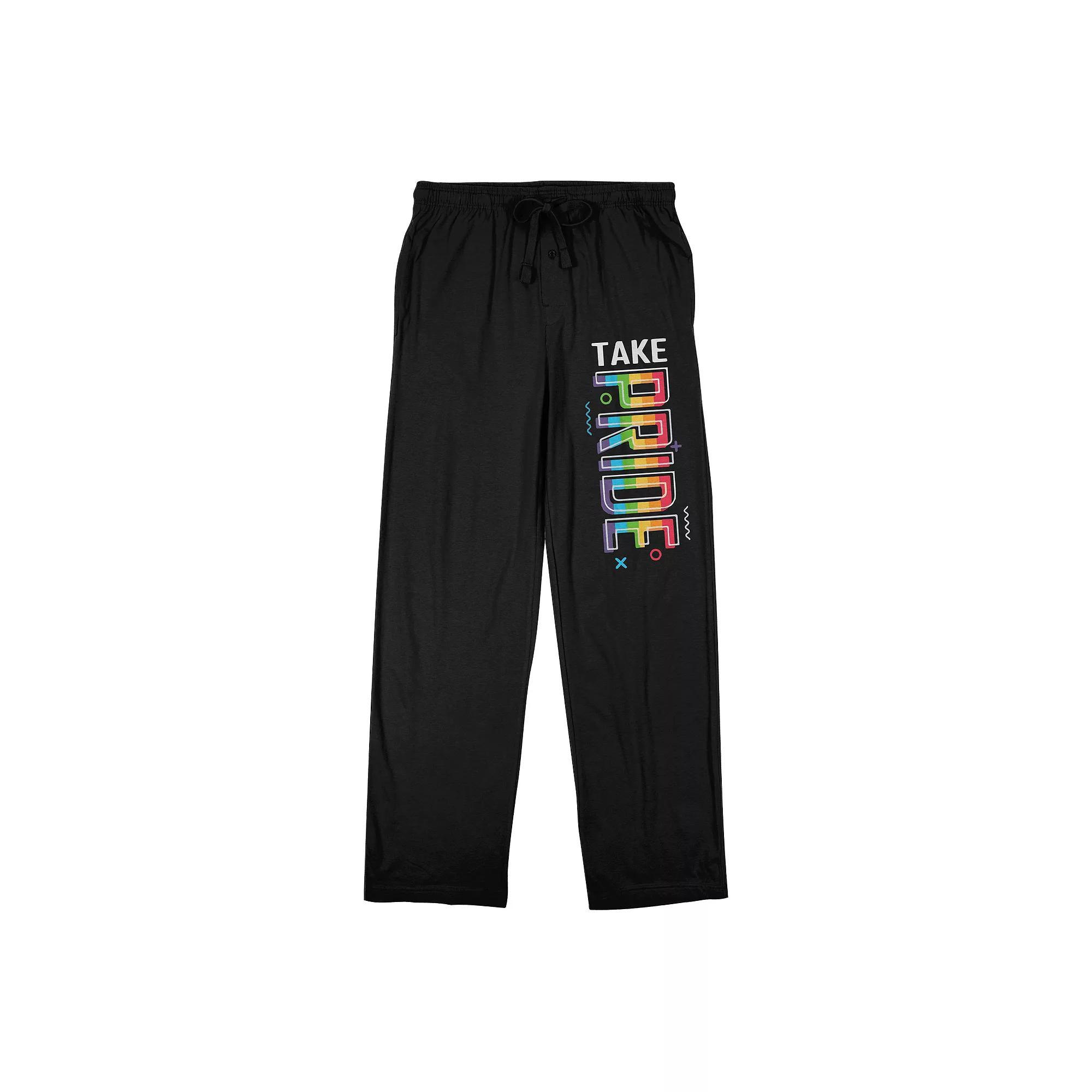 Men's Pride Take Pride Pajama Pants, Size: XXL, Black Product Image