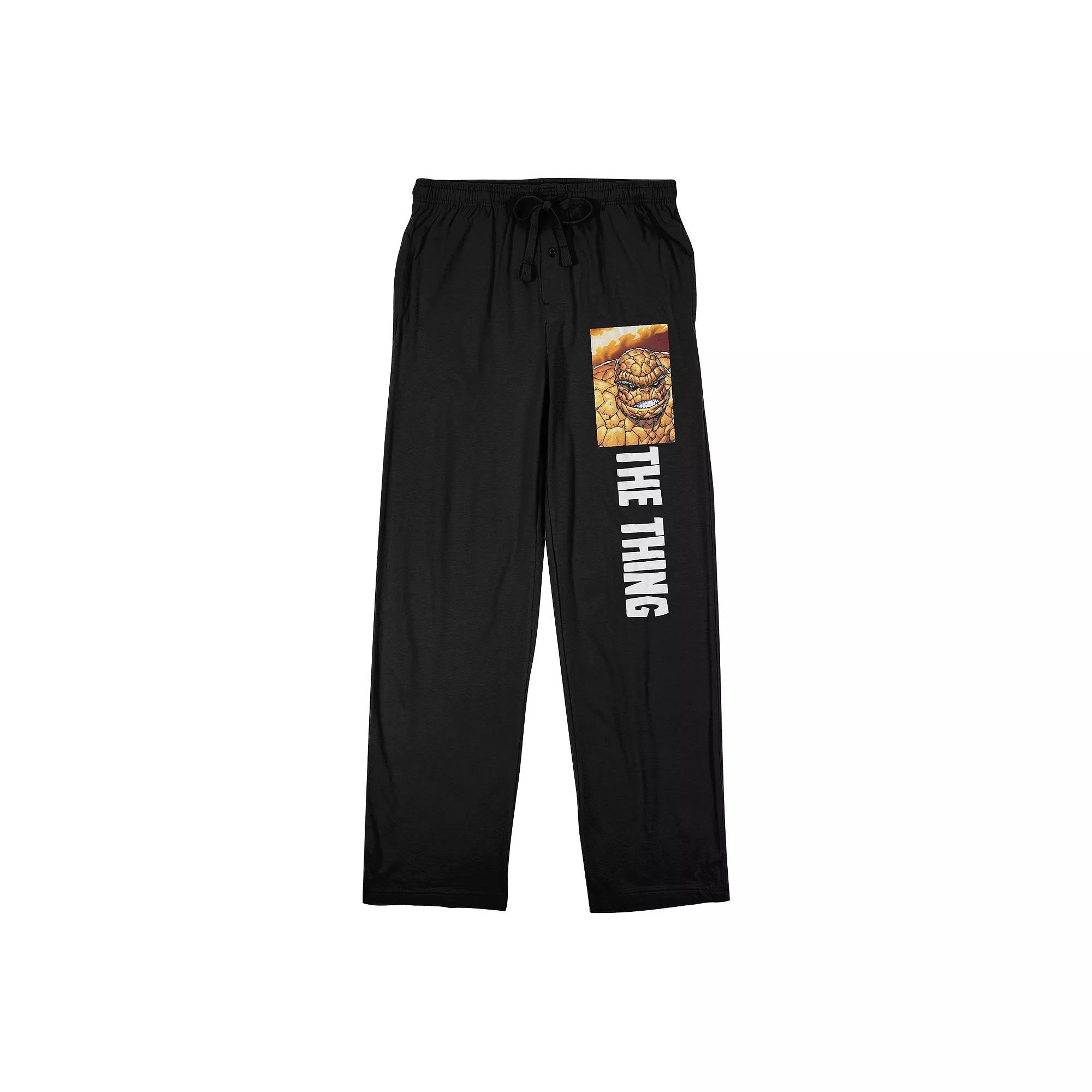Men's Marvel Fantastic Four The Thing Sleep Pants, Size: XL, Black Product Image