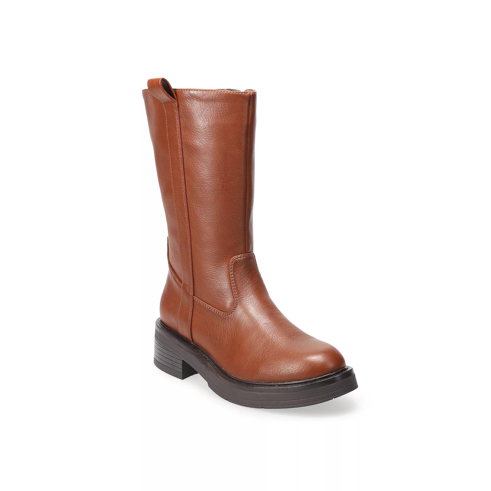 Sonoma Goods For Life Updated Saxophone Womens Boots Brown Product Image