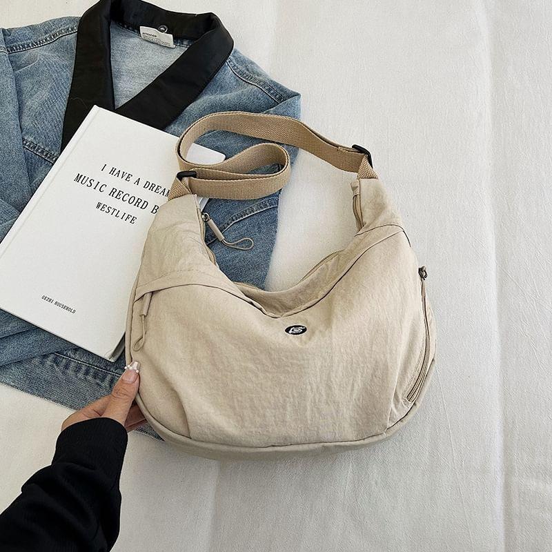 Letter Embroidered Crossbody Bag Product Image