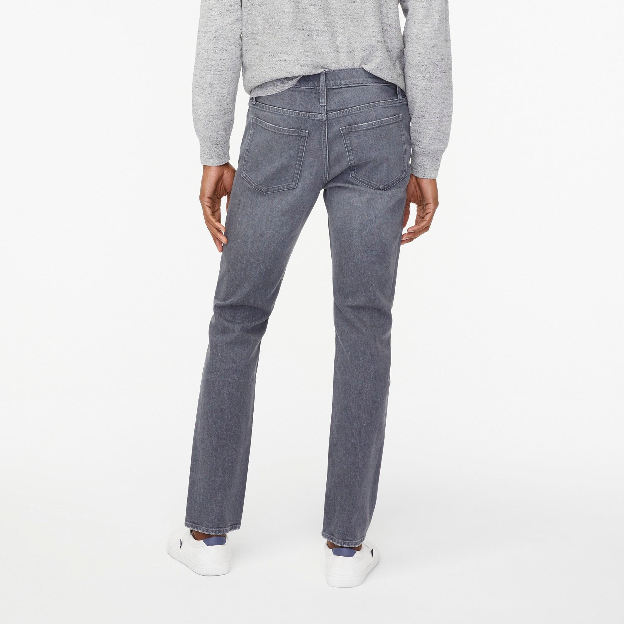 Straight-fit grey jean in signature flex Product Image