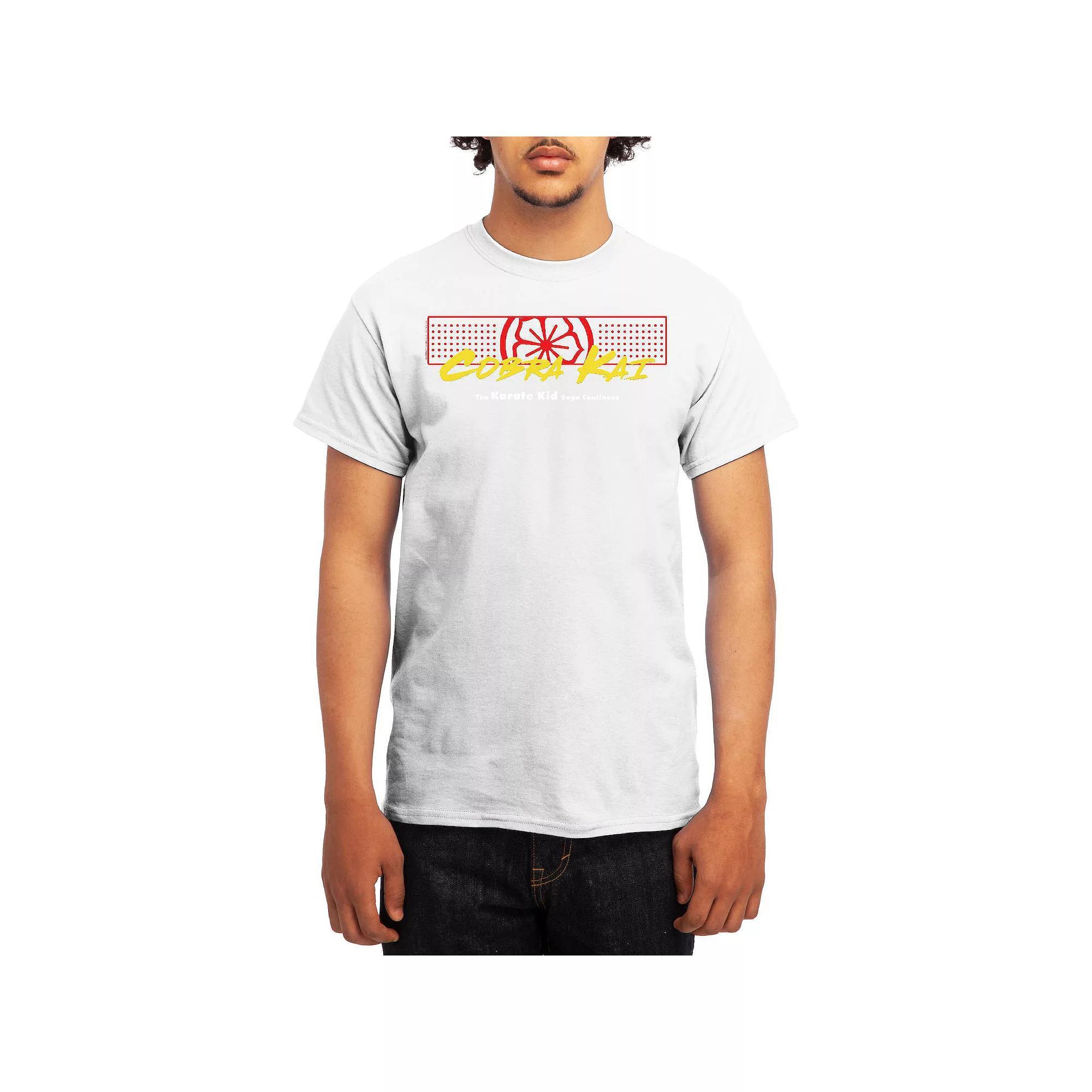 Men's Cobra Kai The Saga Continues Graphic Tee, Size: Large, White Product Image