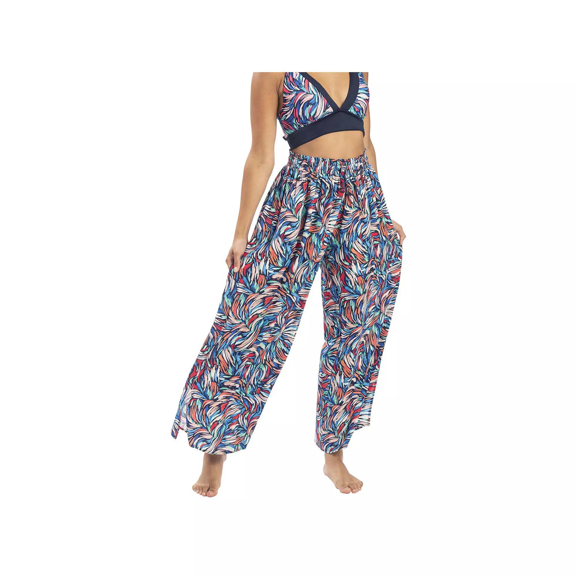 Womens Dolfin Printed Palazzo Swim Cover-Up Pants Product Image