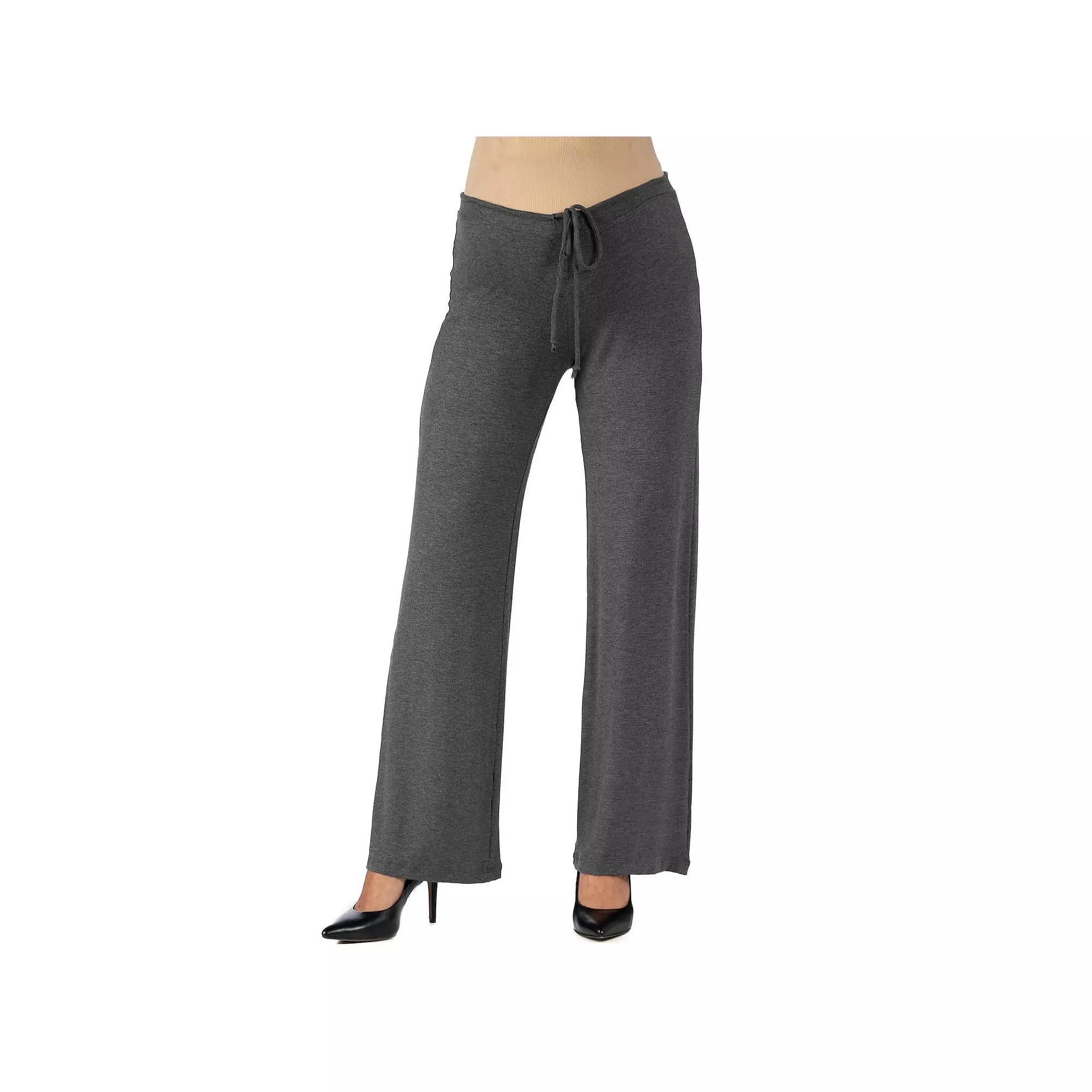 Maternity 24Seven Comfort Apparel Drawstring Lounge Pants, Women's, Size: Medium-Mat, Grey Product Image