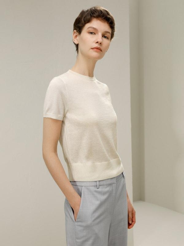 Cashmere Round Neck Sweater Product Image