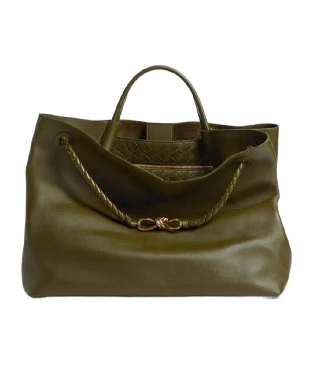 BOTTEGA VENETA Andiamo Large Shoulder Bag In Green Product Image