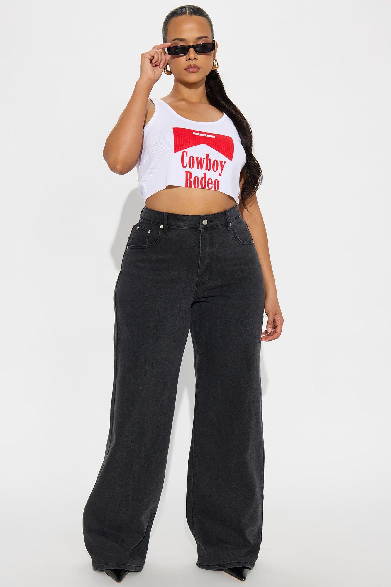 Tall Bonafide Basic Straight Leg Jeans - Black Wash Product Image