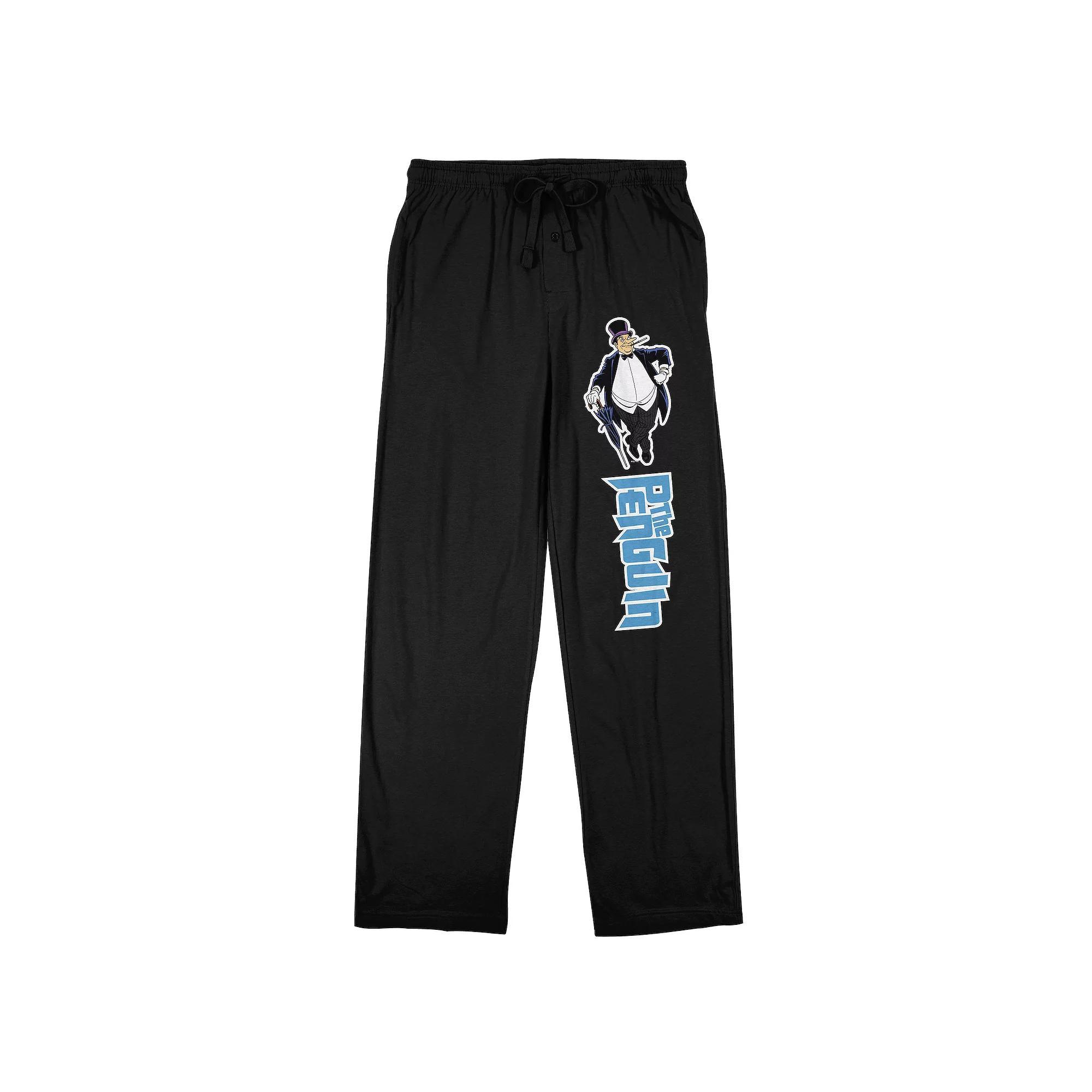 Men's Original & Unrestored DC Comics Batman 66 Pajama Pants, Size: XS, Black Product Image